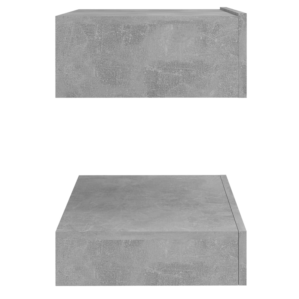 vidaXL Nočné stolíky 2 ks betónovo-sivé 60x35 cm drevotrieska