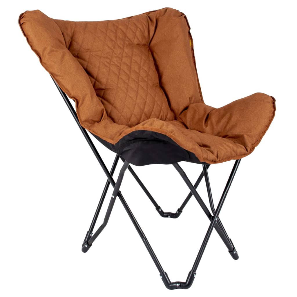 Bo-Camp Skladacia kempingová stolička v tvare motýľa Himrod hlinená