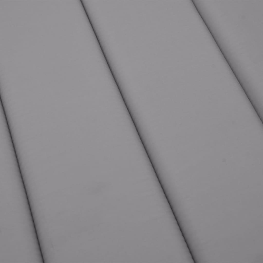 vidaXL Podložka na ležadlo, sivá 200x50x3 cm, oxfordská látka