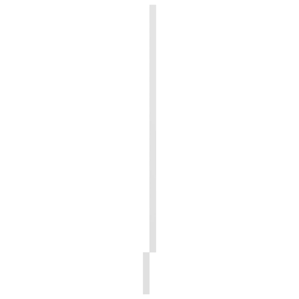 vidaXL Dvierka na umývačku, lesklé biele 45x3x67 cm, drevotrieska