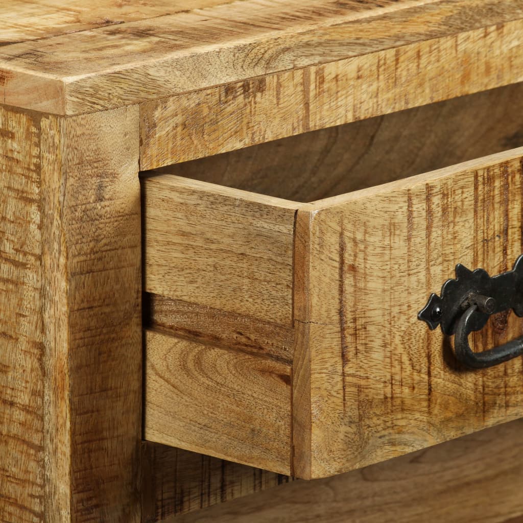 vidaXL Komoda s 3 zásuvkami, surové mangové drevo