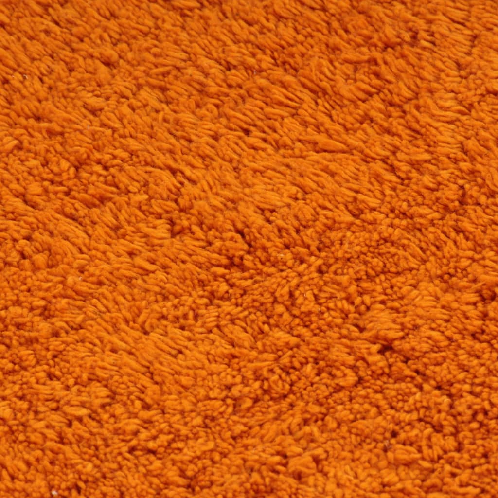 vidaXL Sada látkových kúpeľňových podložiek 3 ks oranžová