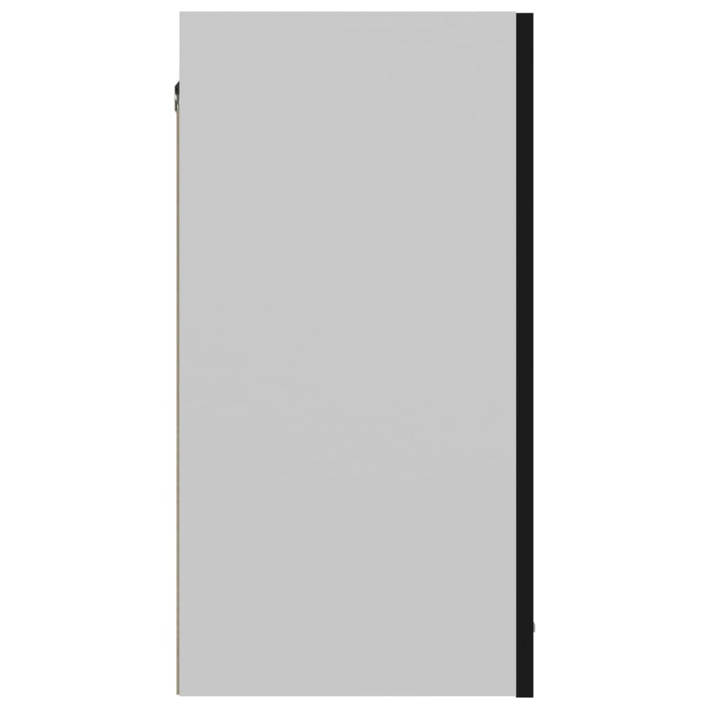 vidaXL Závesná skrinka, čierna 60x31x60 cm, kompozitné drevo