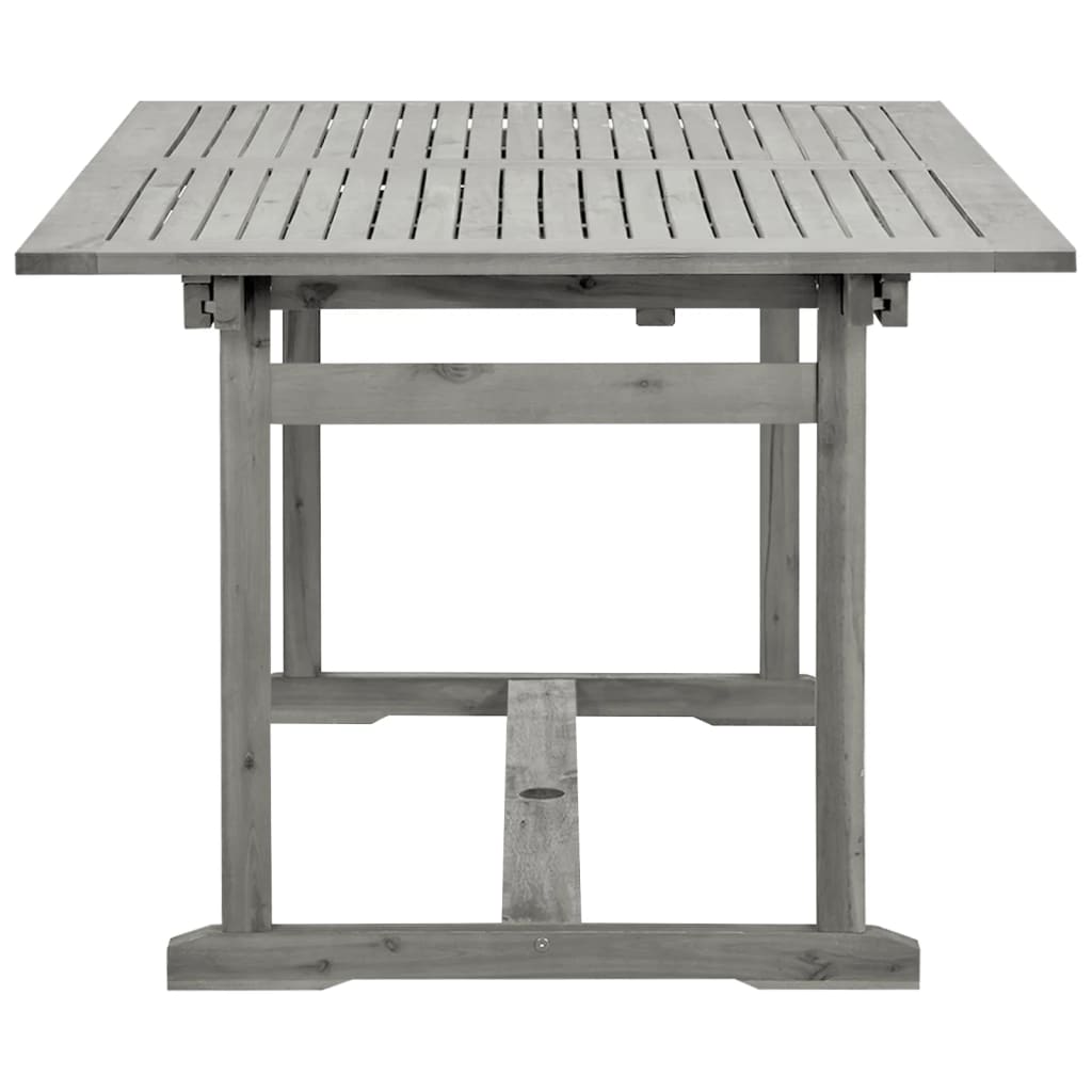 vidaXL Záhradný jedálenský stôl (150-200)x100x75 cm akáciové drevo