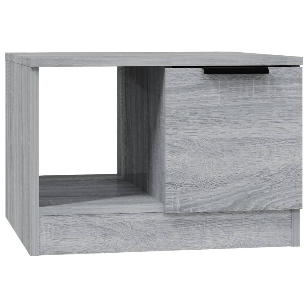 vidaXL Konferenčný stolík sivý dub sonoma 50x50x36 cm spracované drevo