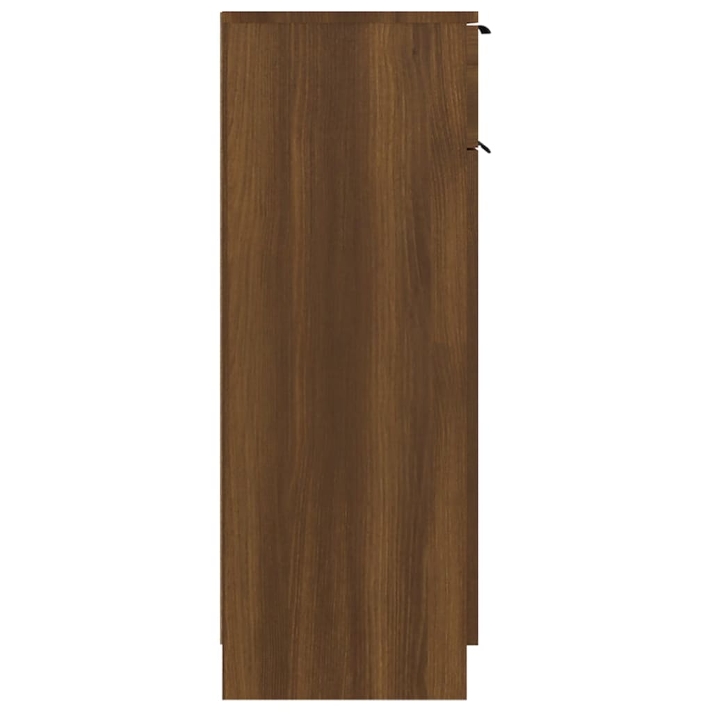 vidaXL Kúpeľňová skrinka hnedý dub 32x34x90 cm spracované drevo