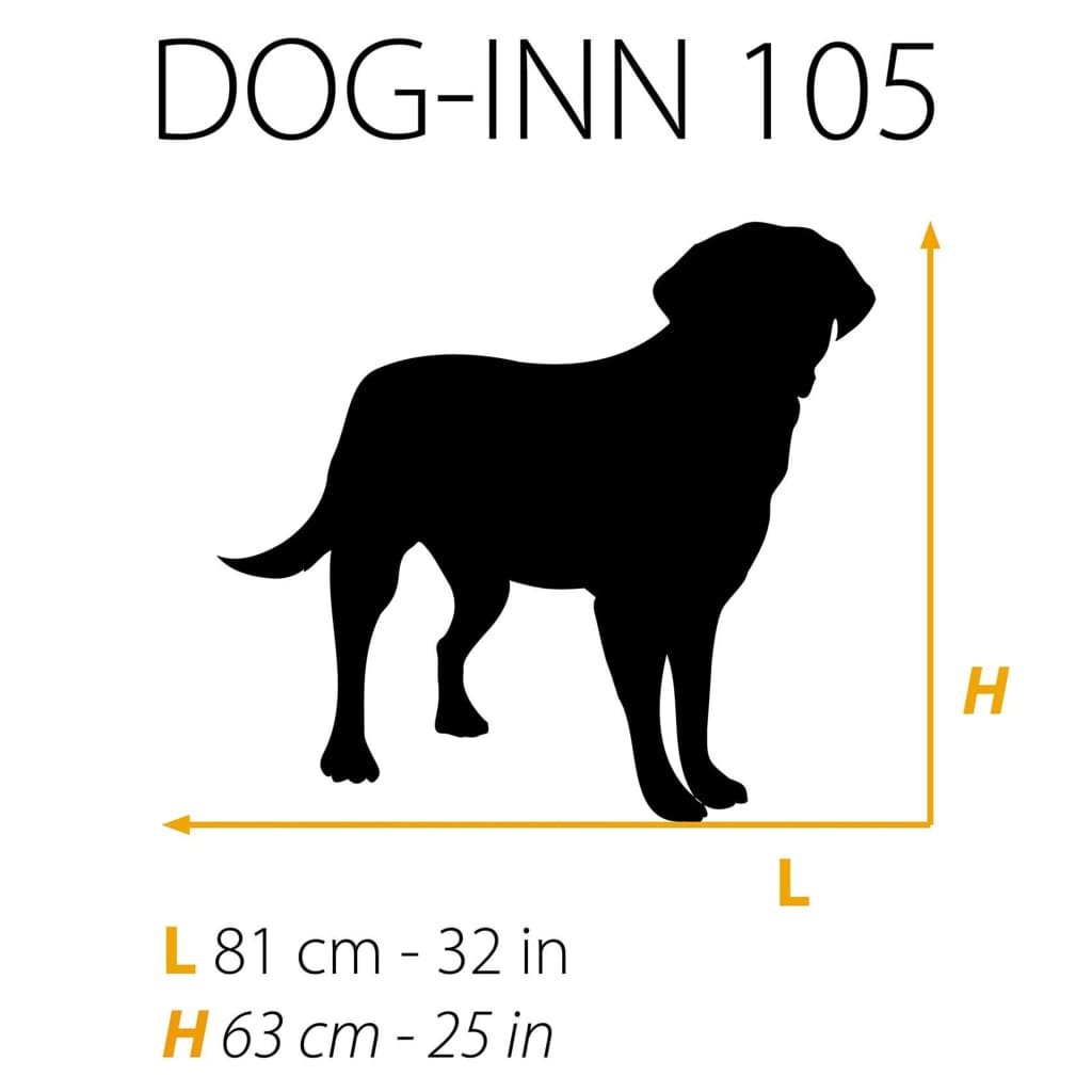 Ferplast Klietka pre psa Dog-Inn 105" 108,5x72,7x76,8 cm šedá
