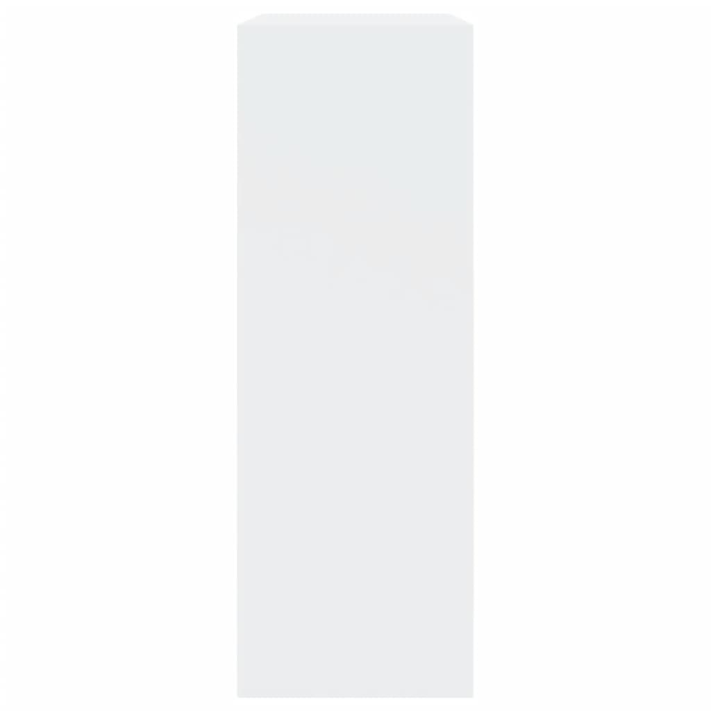 vidaXL Botník biely 80x34x96,5 cm kompozitné drevo