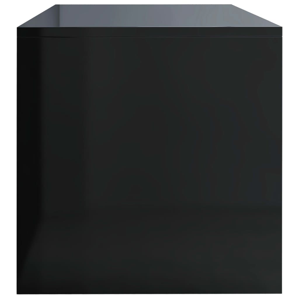 vidaXL TV skrinka čierna 120x40x40 cm drevotrieska lesklá