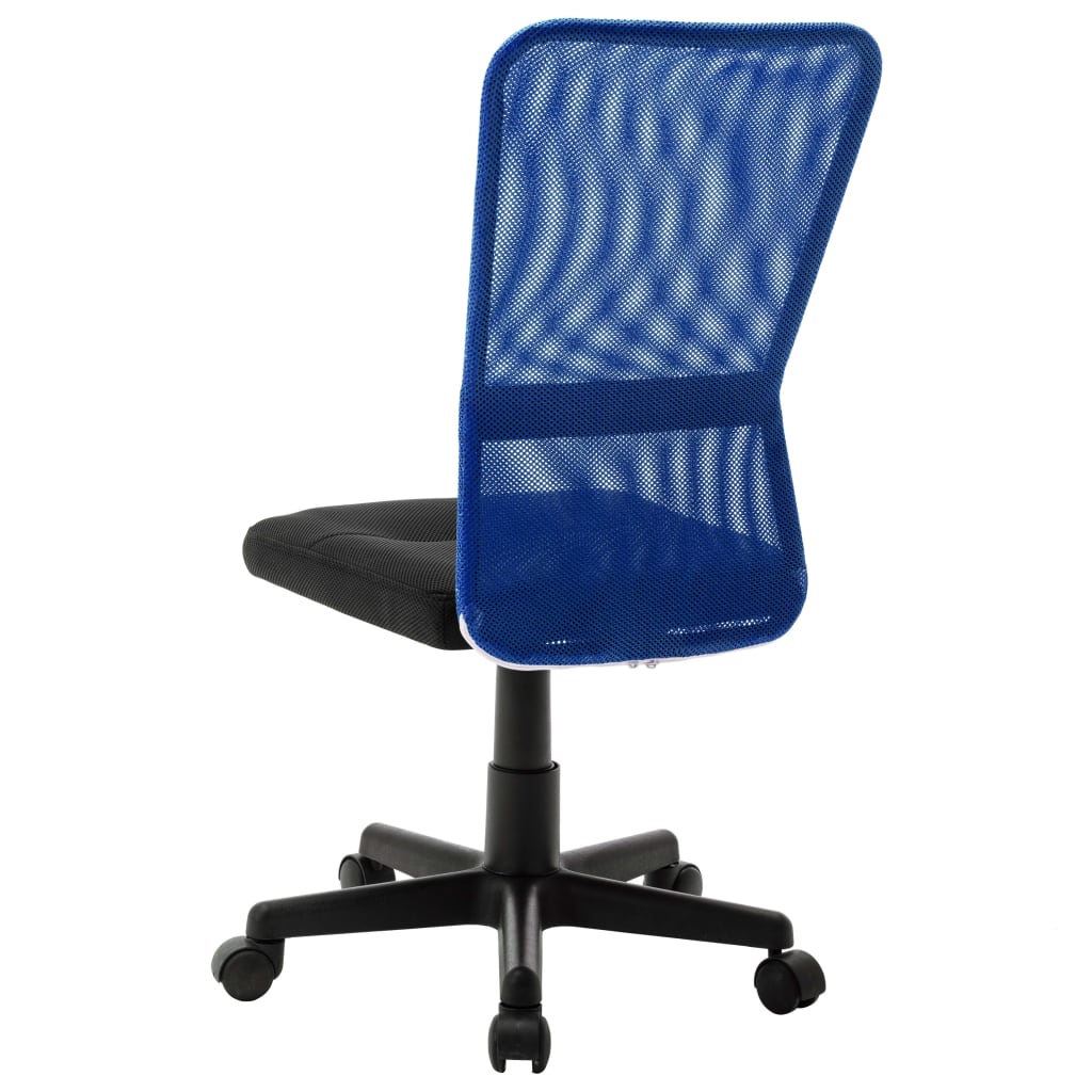 vidaXL Kancelárska stolička čierna a modrá 44x52x100 cm sieťovinová látka