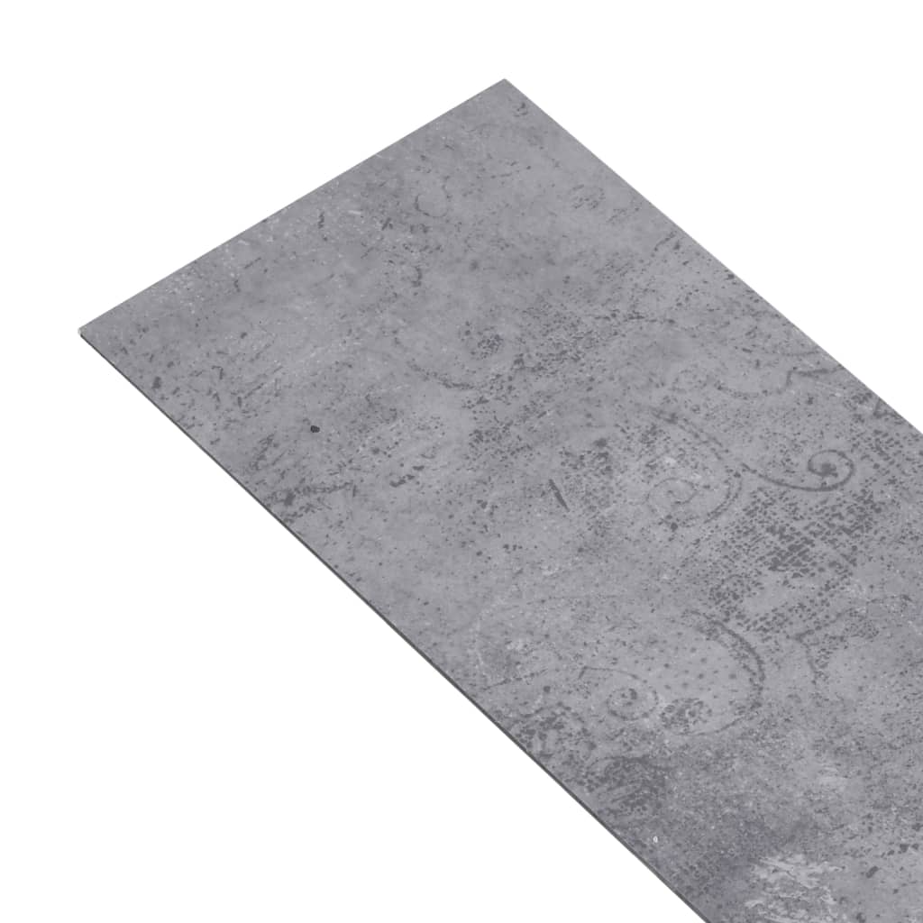 vidaXL Samolepiace podlahové dosky z PVC 5,21 m² 2 mm cementové sivé