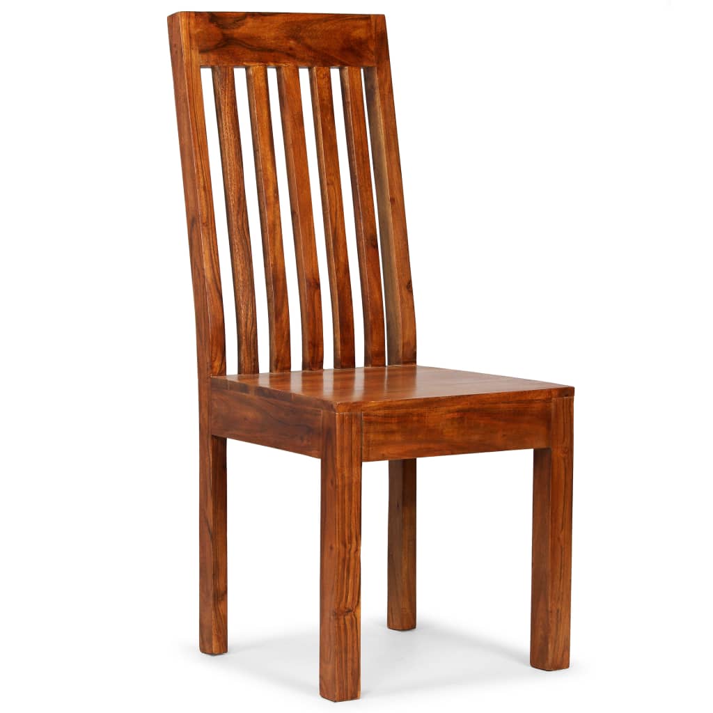 vidaXL Jedálenské stoličky 6 ks, masív a sheeshamové drevo, moderné