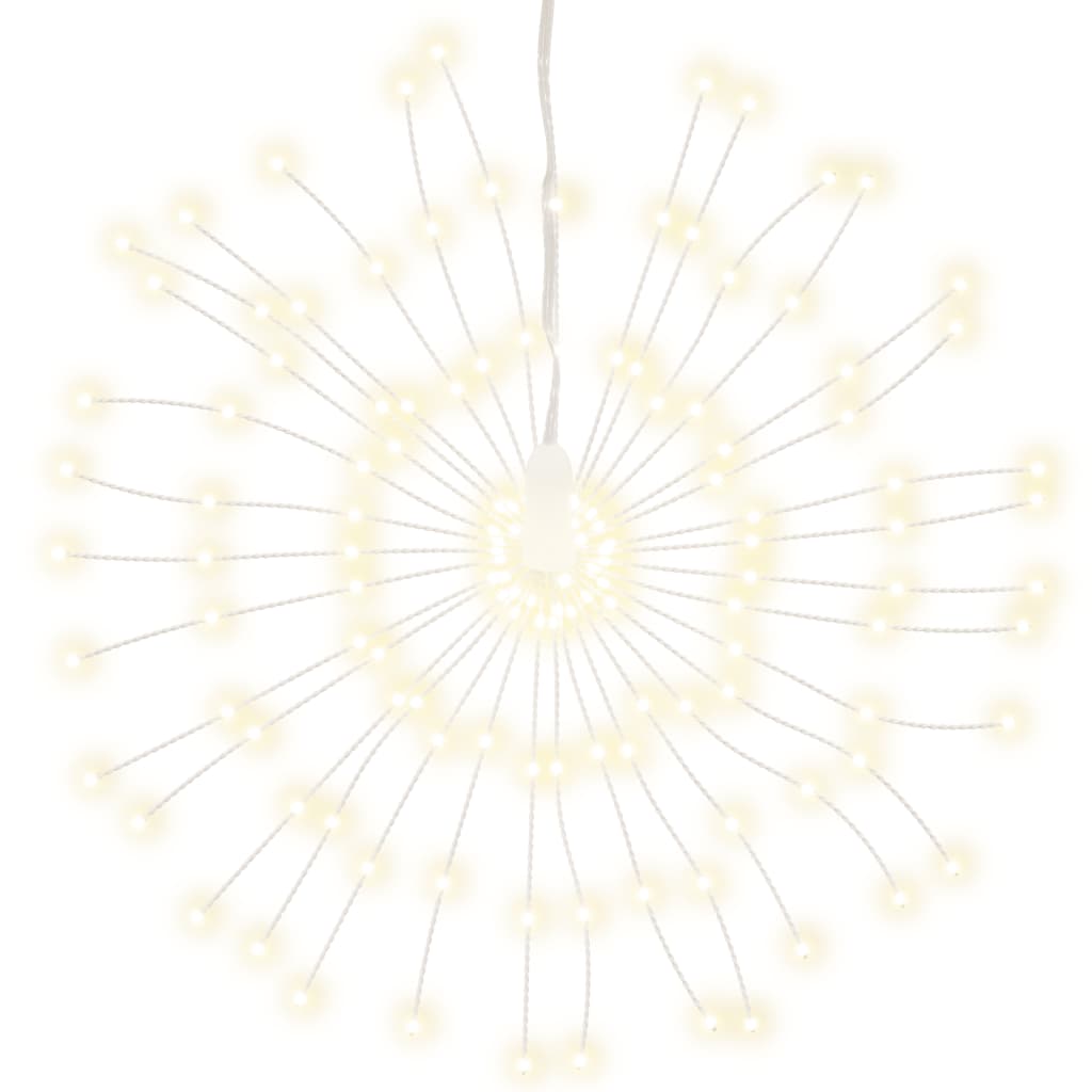 vidaXL Vianočné svietiace hviezdy 140 LED 2 ks teplé biele 17 cm