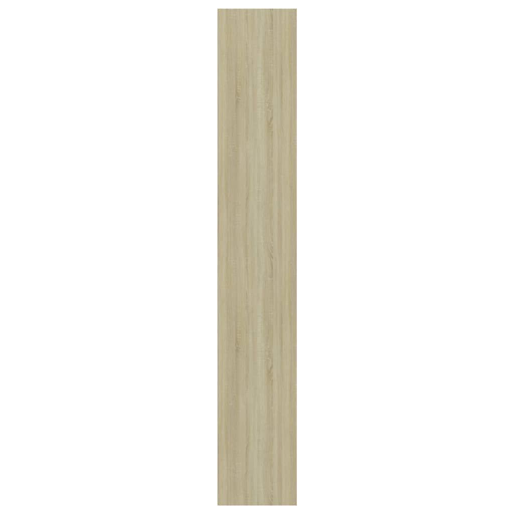vidaXL Knižnica, 5 políc, dub sonoma 60x30x189 cm, kompozitné drevo