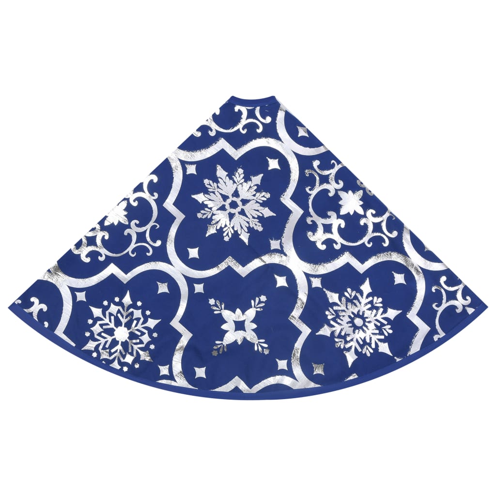 vidaXL Luxusná deka pod vianočný stromček s ponožkou modrá 90 cm látka