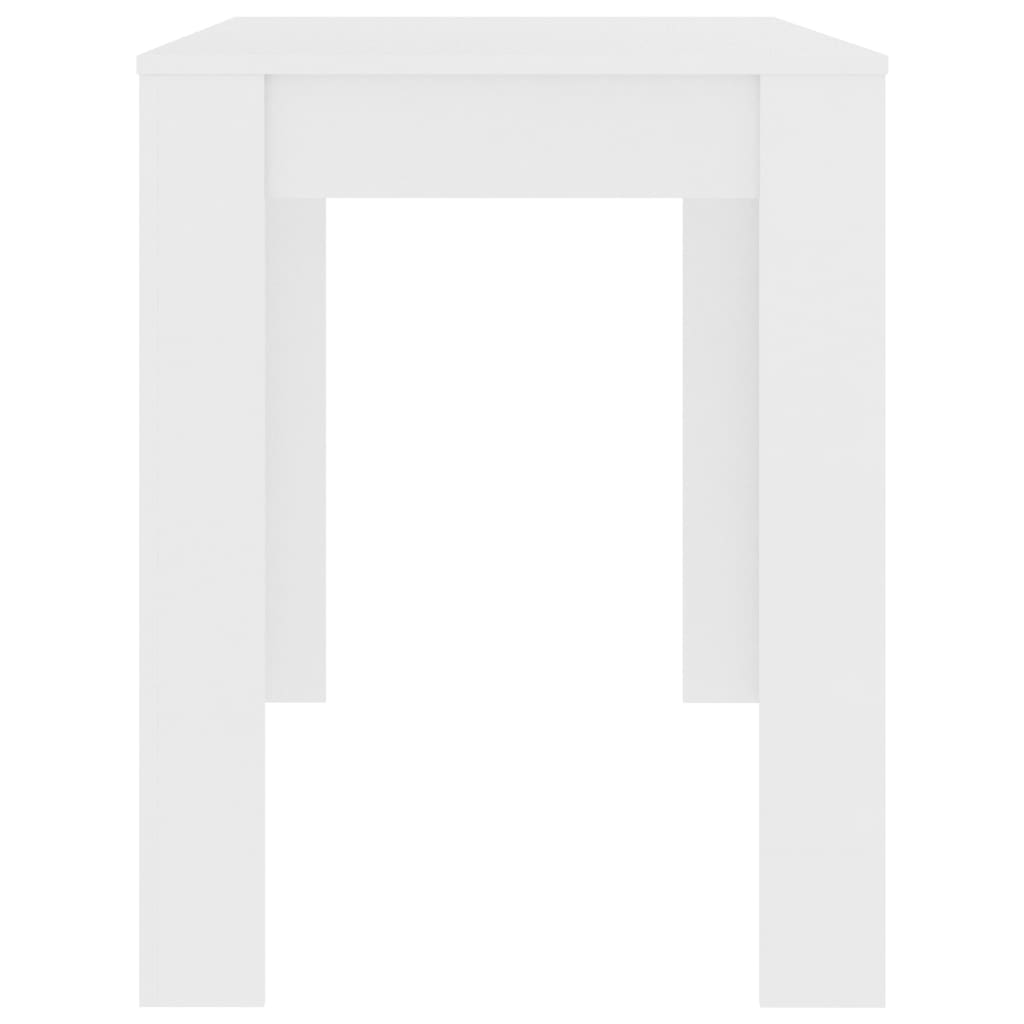 vidaXL Jedálenský stôl biely 120x60x76 cm drevotrieska