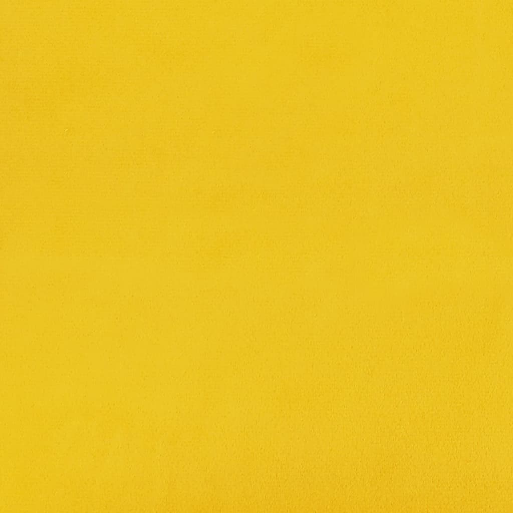 335047 vidaXL Swivel Dining Chair Mustard Yellow Velvet