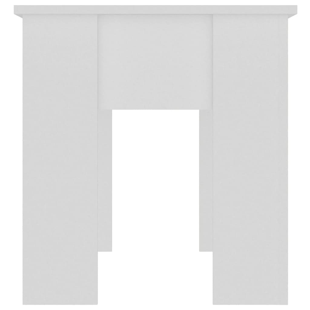 vidaXL Konferenčný stolík biely 101x49x52 cm spracované drevo
