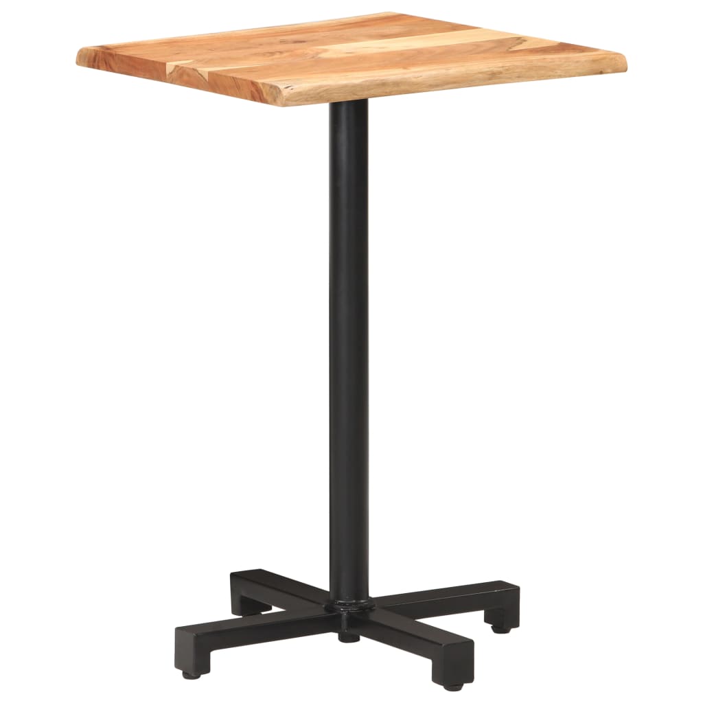 vidaXL Bistro stolík s nepravidelnými hranami 50x50x75 cm akáciový masív