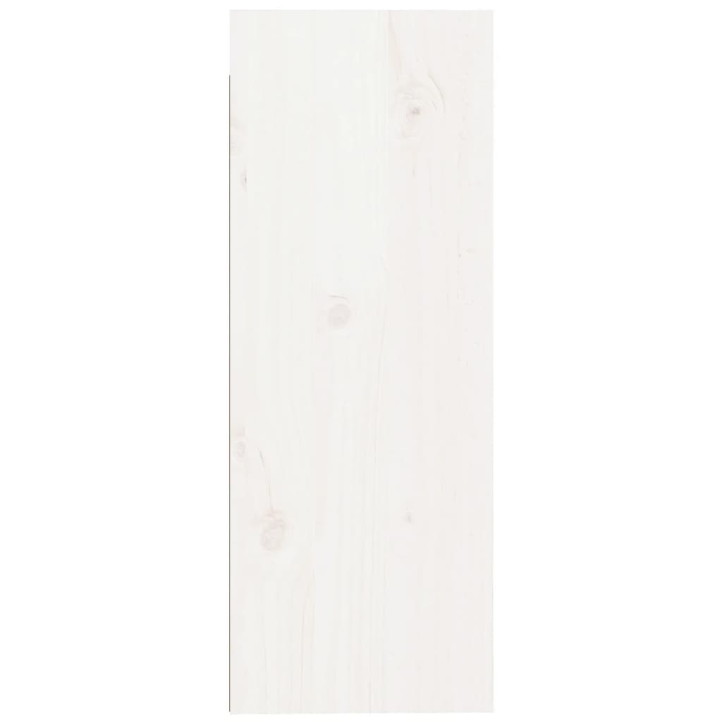 vidaXL Nástenná skrinka biela 30x30x80 cm masívna borovica