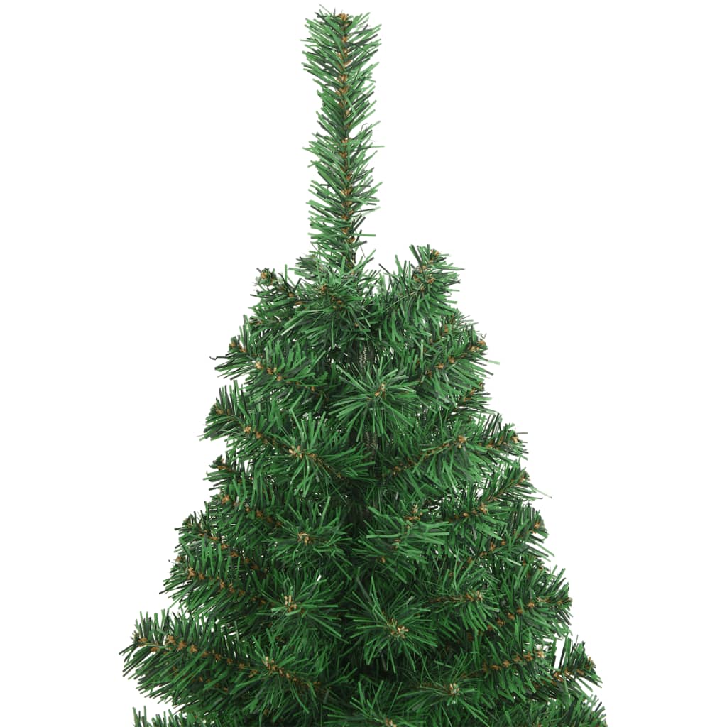 vidaXL Umelý vianočný stromček s hustým ihličím, zelený 120 cm, PVC