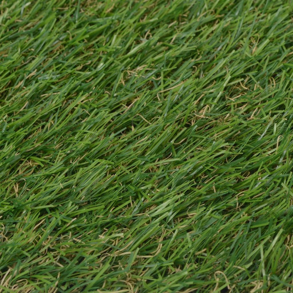 vidaXL Umelý trávnik 1x20 m/20 mm zelený