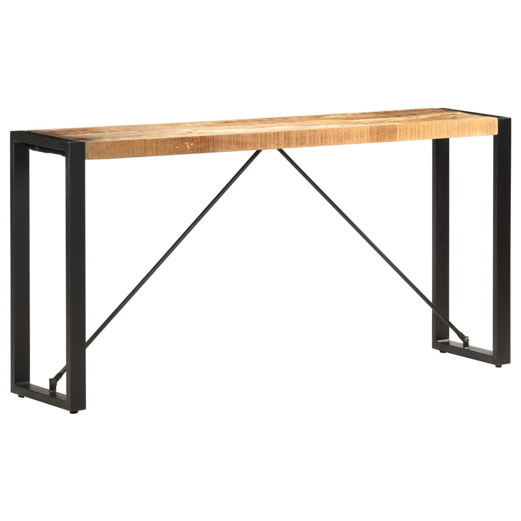 vidaXL Konzolový stolík 150x35x76 cm mangovníkový masív