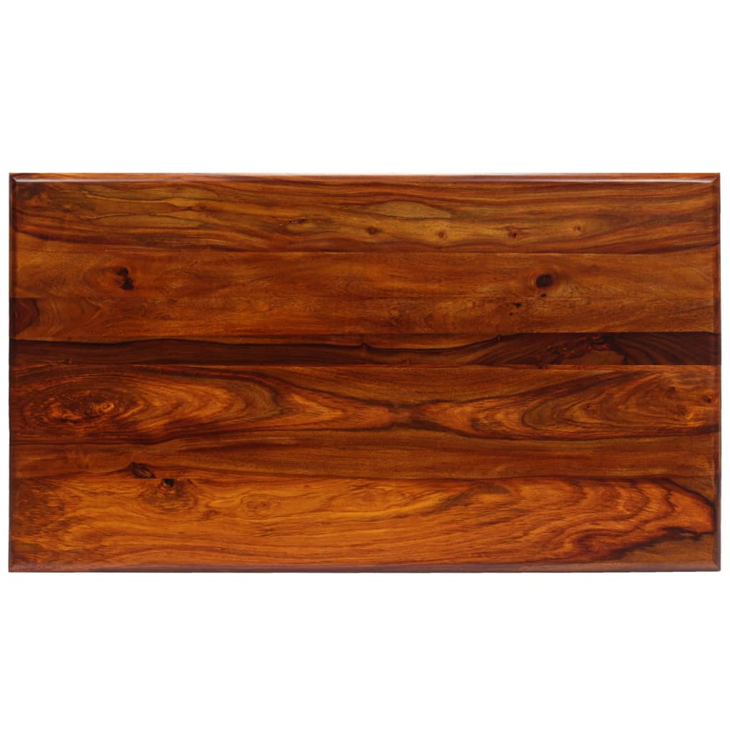 vidaXL Konferenčný stolík so zakrivenými nohami, sheeshamové drevo, 110x60x39 cm