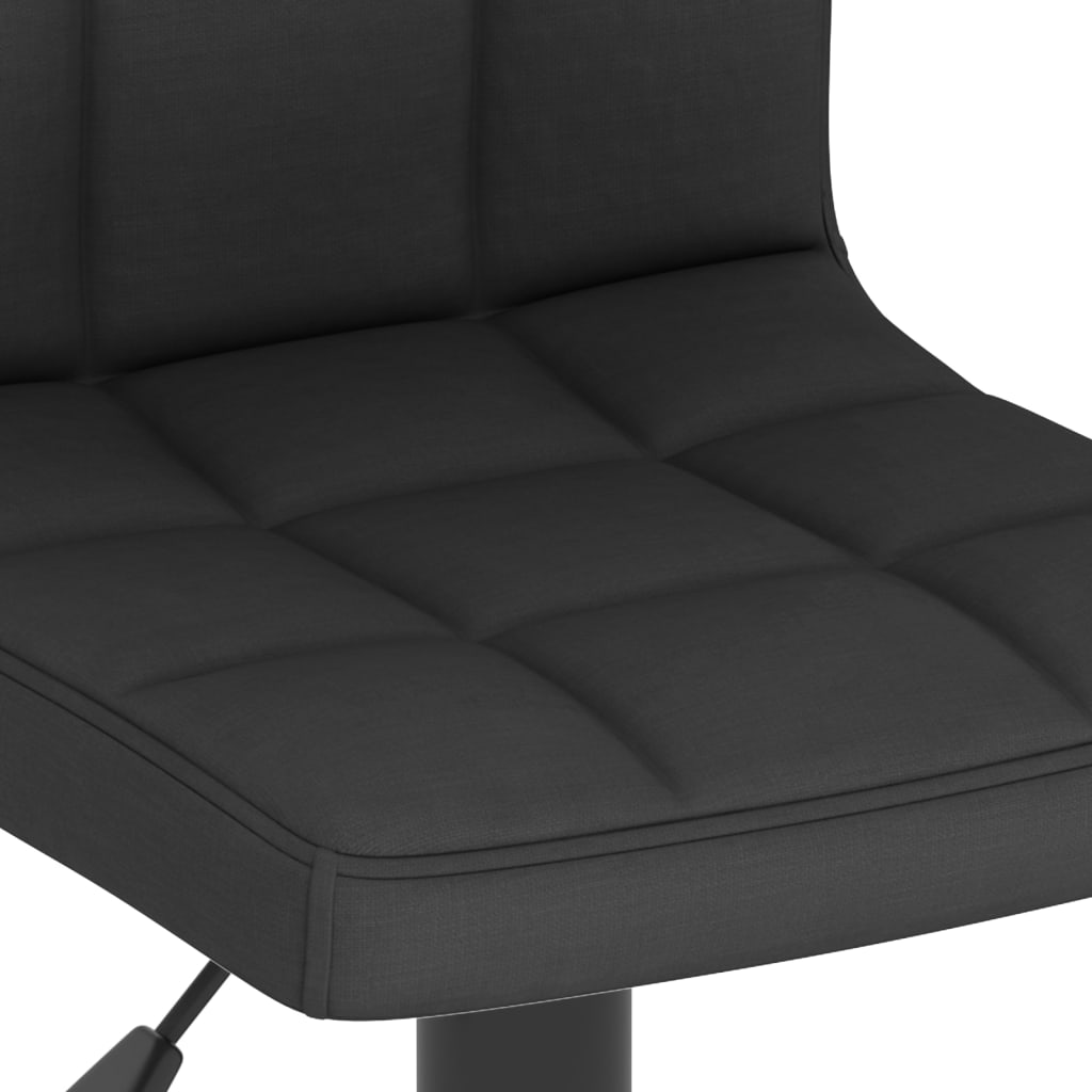 vidaXL Barová stolička, čierna, látková