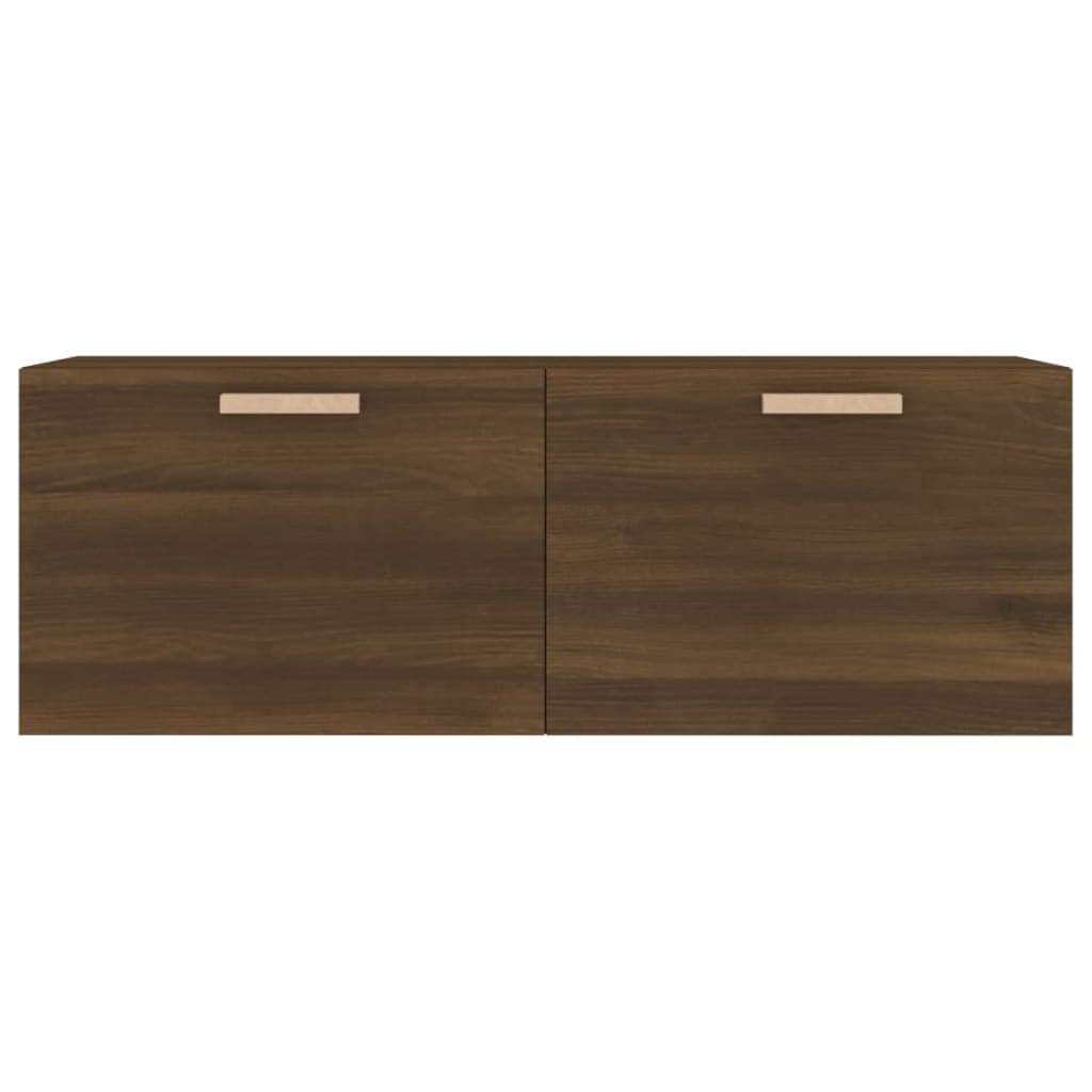 vidaXL Nástenná skrinka, hnedý dub 100x36,5x35 cm, kompozitné drevo
