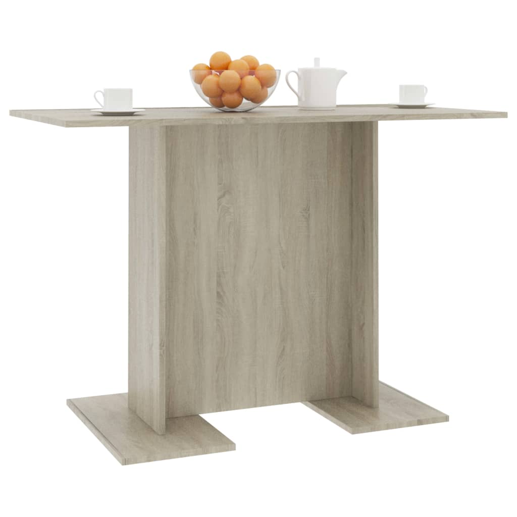 vidaXL Jedálenský stôl, dub sonoma 110x60x75 cm, kompozitné drevo