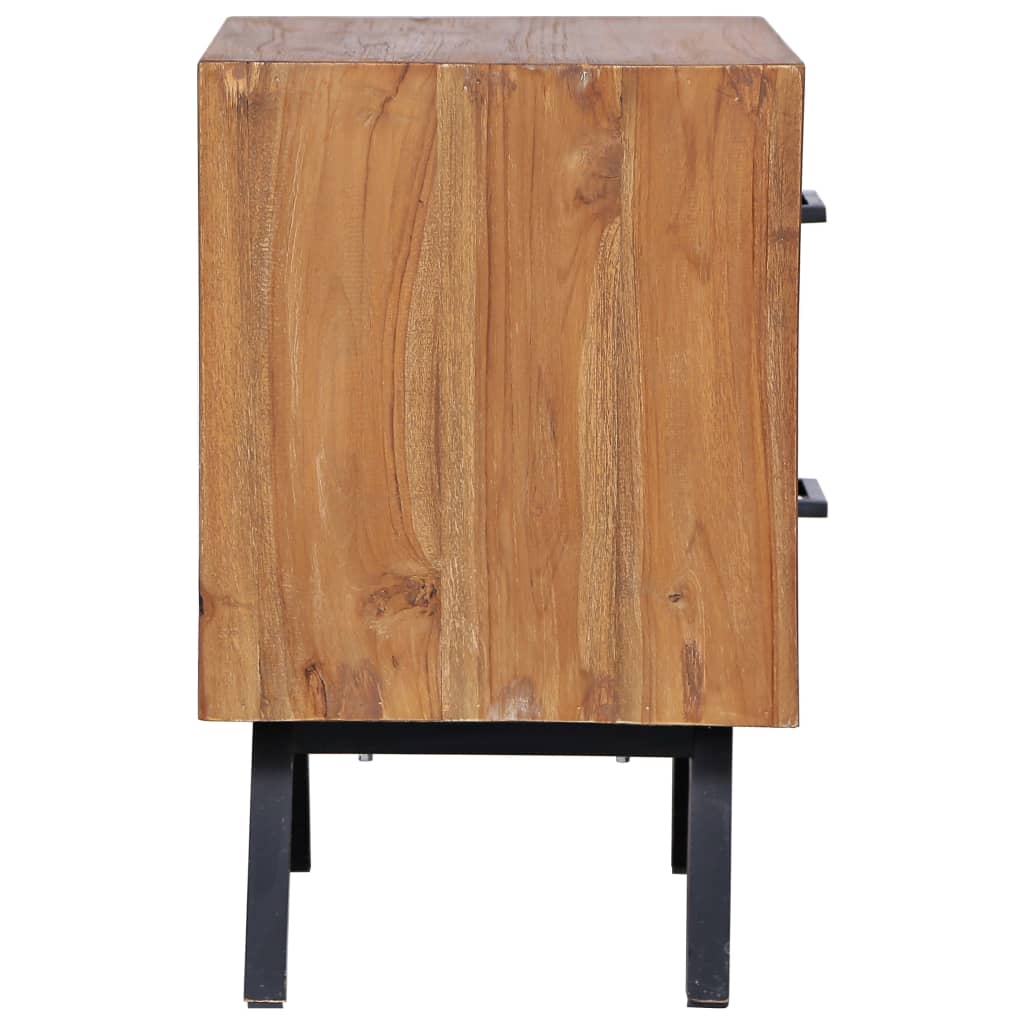 vidaXL Nočný stolík 40x35x55 cm masívne teakové drevo