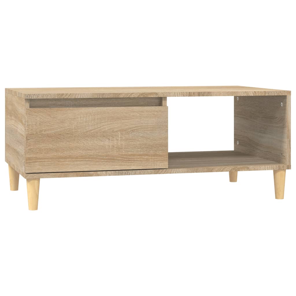 vidaXL Konferenčný stolík dub sonoma 90x50x36,5 cm spracované drevo