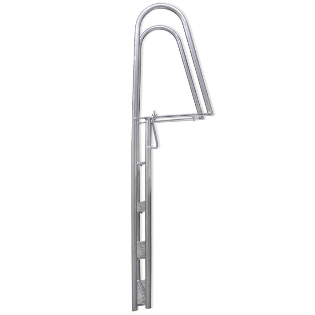 vidaXL Bazénové schodíky/rebrík k bazénu, 4-stupňový, 167 cm