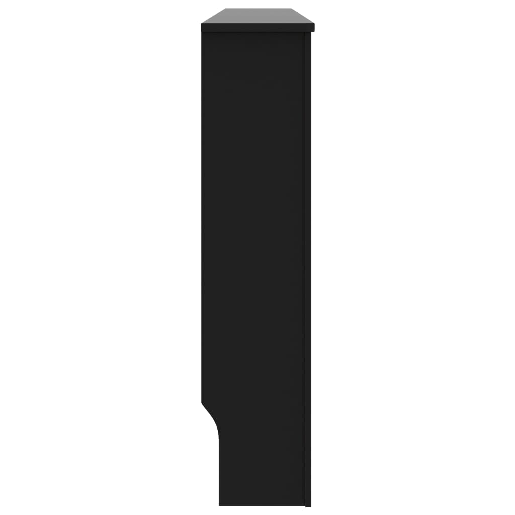 vidaXL Kryt na radiátor, čierny 172x19x81,5 cm, MDF