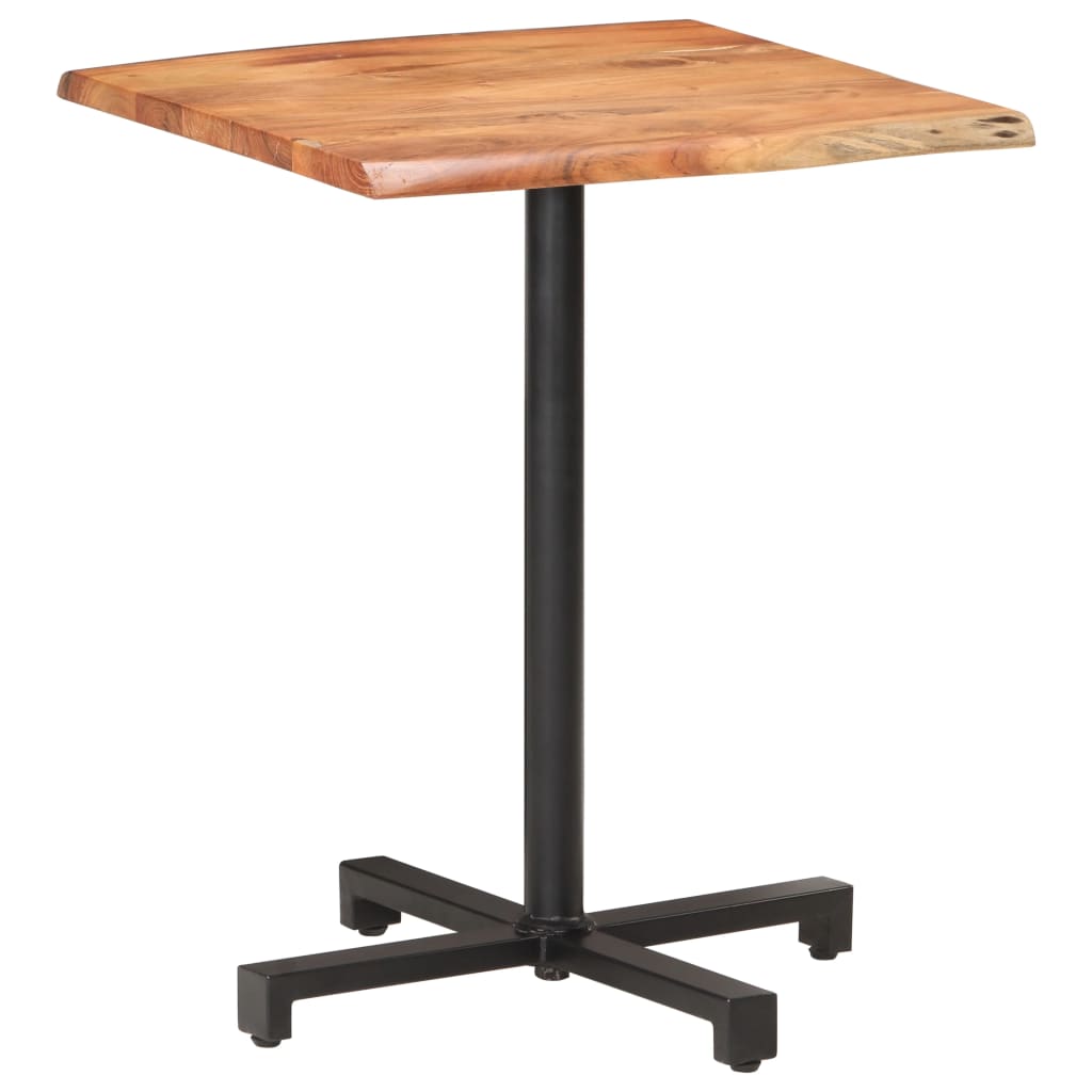 vidaXL Bistro stolík s nepravidelnými hranami 60x60x75 cm akáciový masív