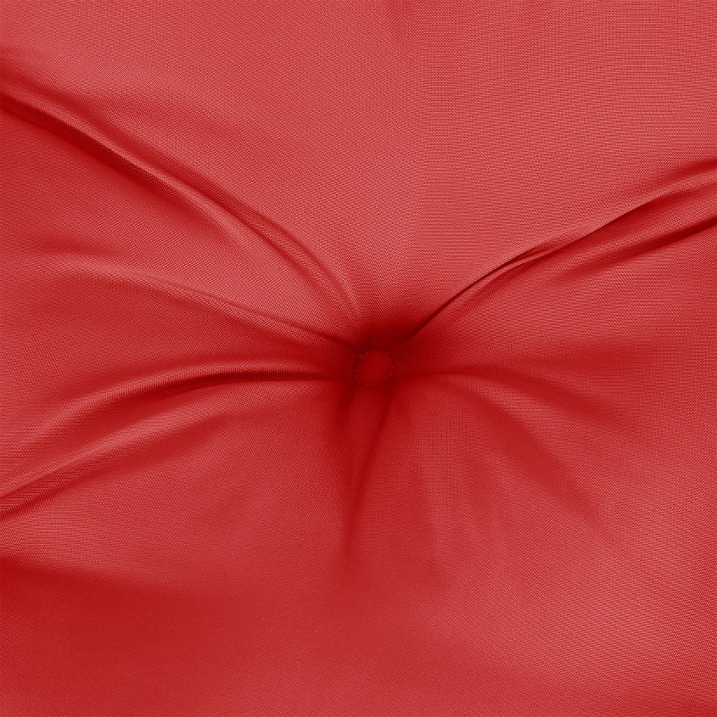 vidaXL Okrúhly vankúš červený Ø 60 x 11 cm oxfordská látka