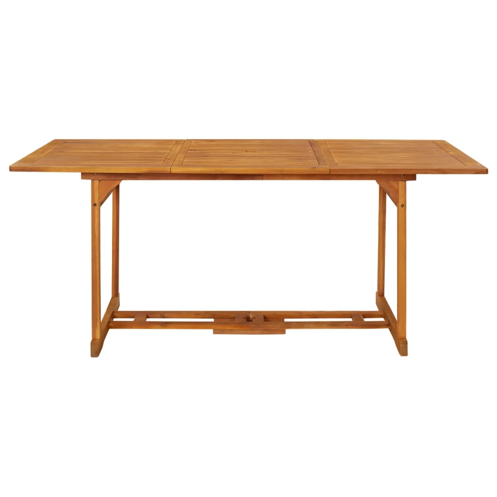vidaXL Záhradný jedálenský stôl 180x90x75 cm masívne akáciové drevo