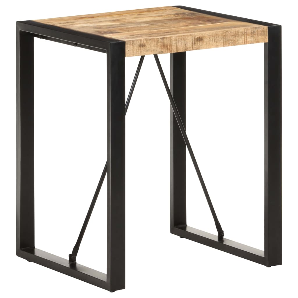vidaXL Jedálenský stôl 60x60x75 cm masívne surové mangovníkové drevo