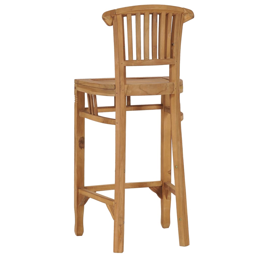 vidaXL Barová stolička, tíkový masív