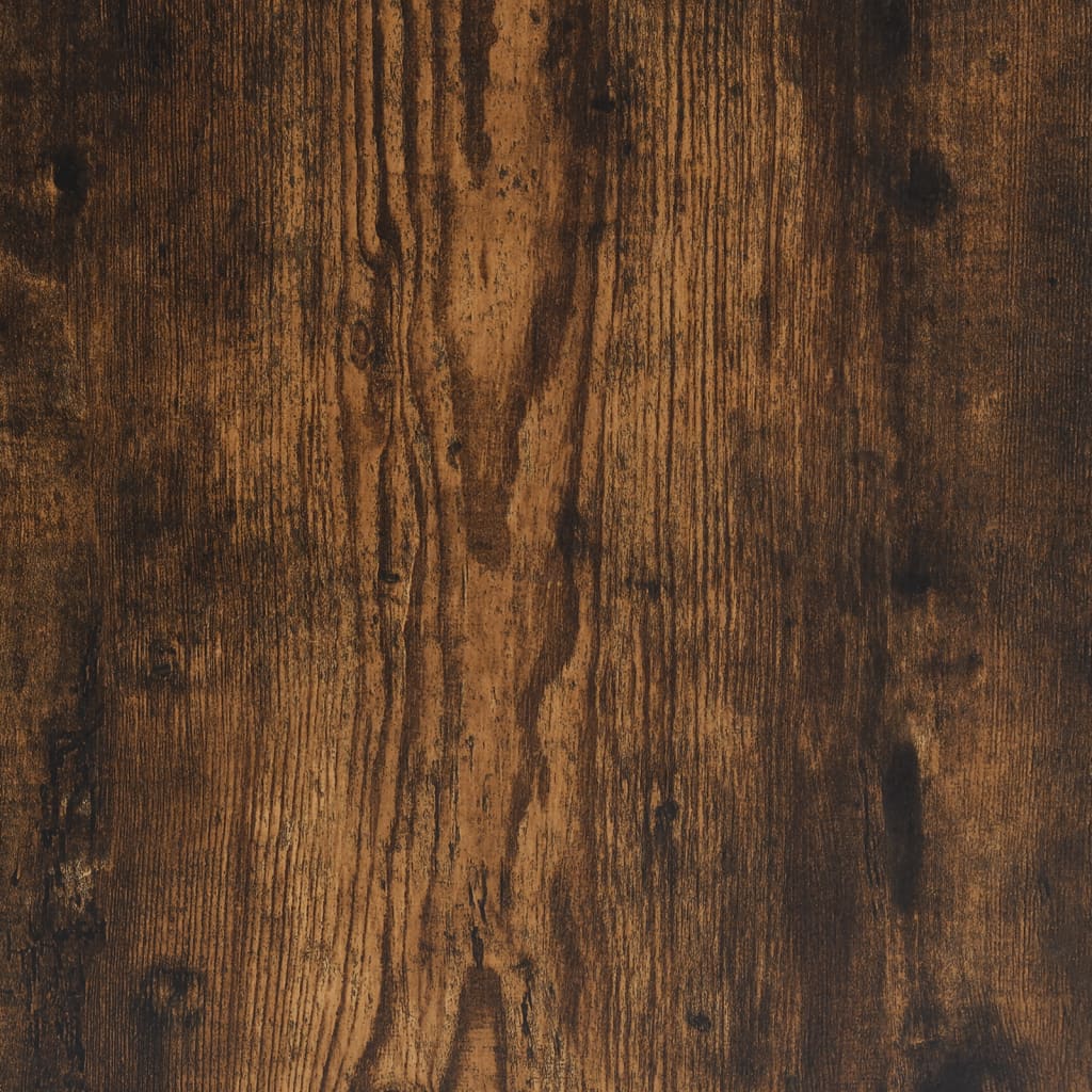 vidaXL Pekárenský regál, tmavý dub 90x40x84 cm, kompozitné drevo+kov