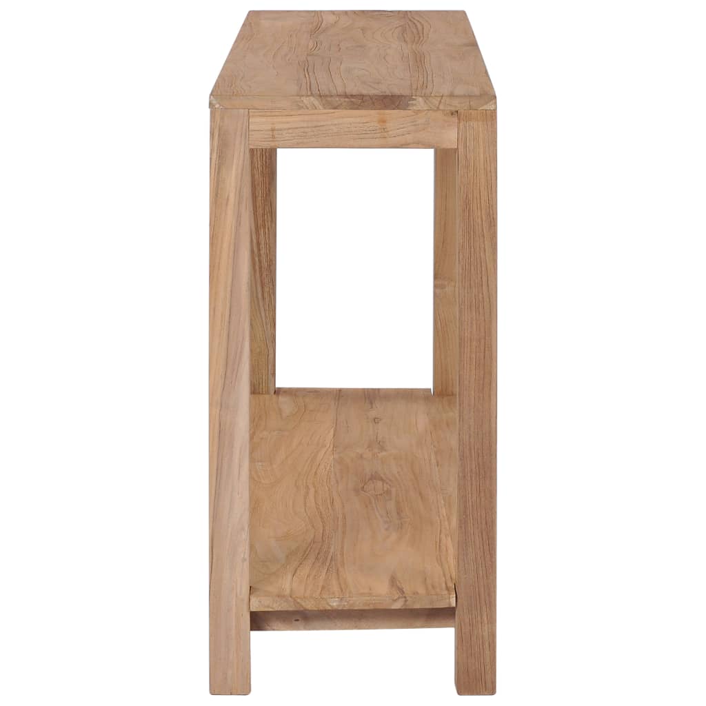 vidaXL Príručný stolík 120x35x75 cm masívne teakové drevo