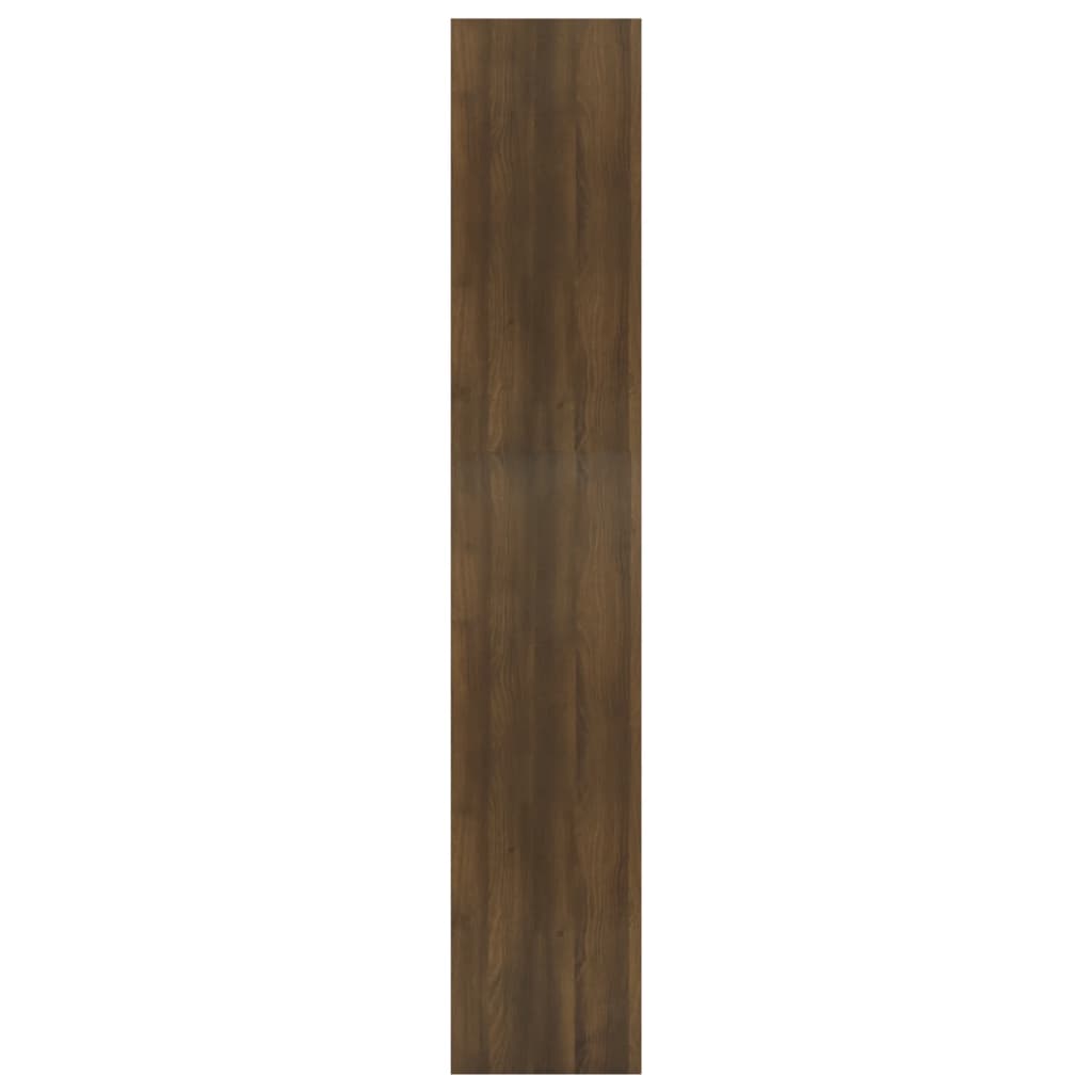 vidaXL Knižnica/deliaca stena hnedý dub 60x30x166 cm drevotrieska