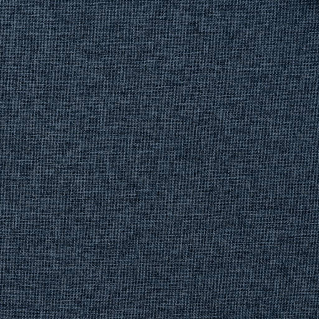 vidaXL Zatemňovací záves, ľanový vzhľad, háčiky, modrý 290x245 cm