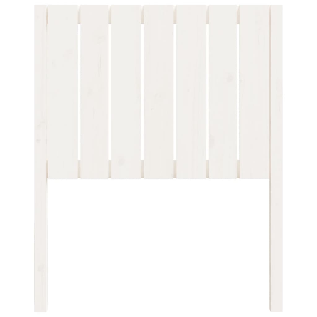 vidaXL Čelo postele biele 80,5x4x100 cm masívna borovica