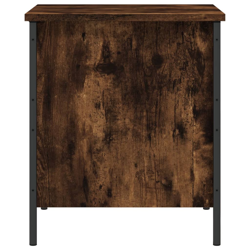 vidaXL Úložná lavička dymový dub 40x42,5x50 cm kompozitné drevo
