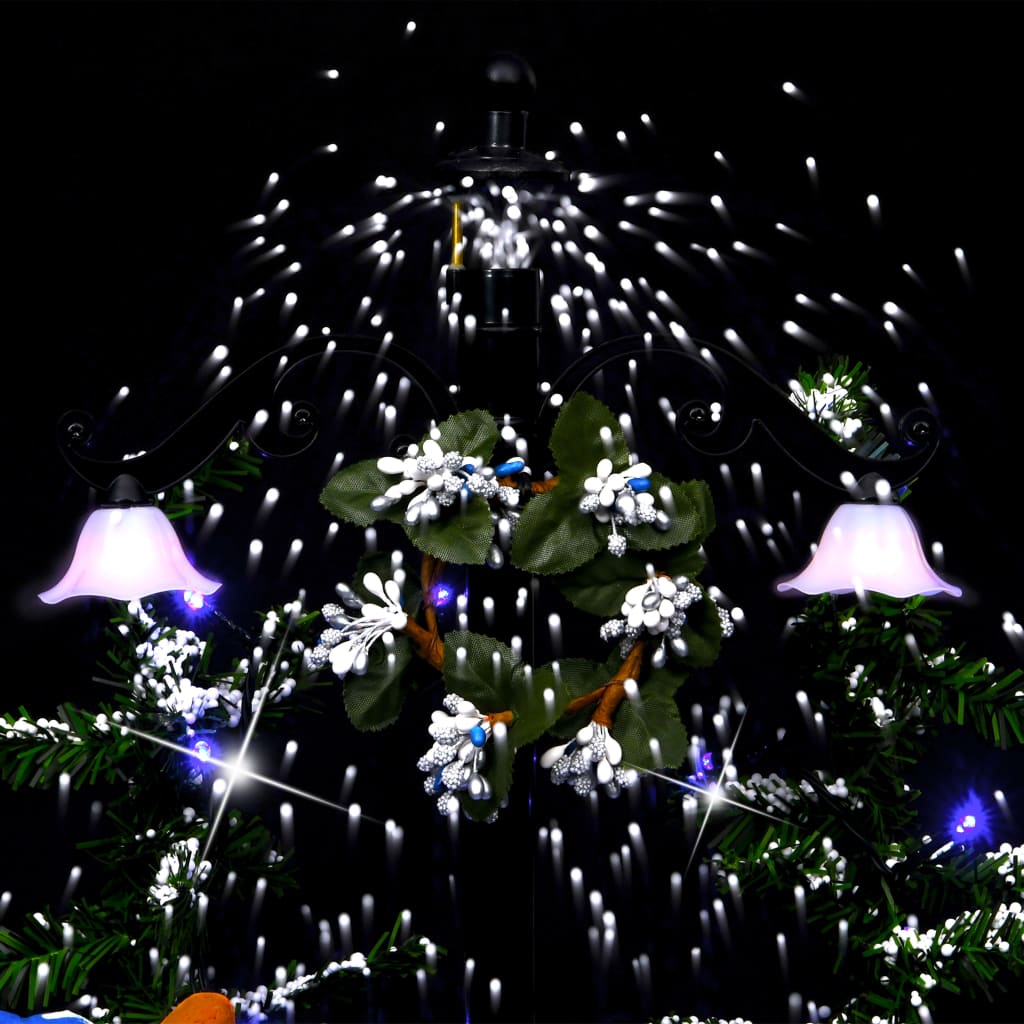 vidaXL Snežiaci vianočný stromček s dáždnikovým podstavcom modrý 75 cm PVC