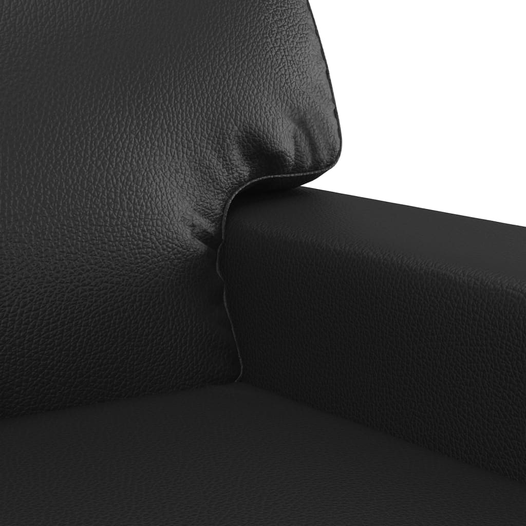 vidaXL 2-dielna sedacia súprava čierna umelá koža