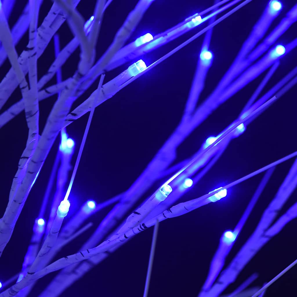 vidaXL Vianočný stromček/vŕba 120 LED 1,2 m, modrá, dovnútra/von