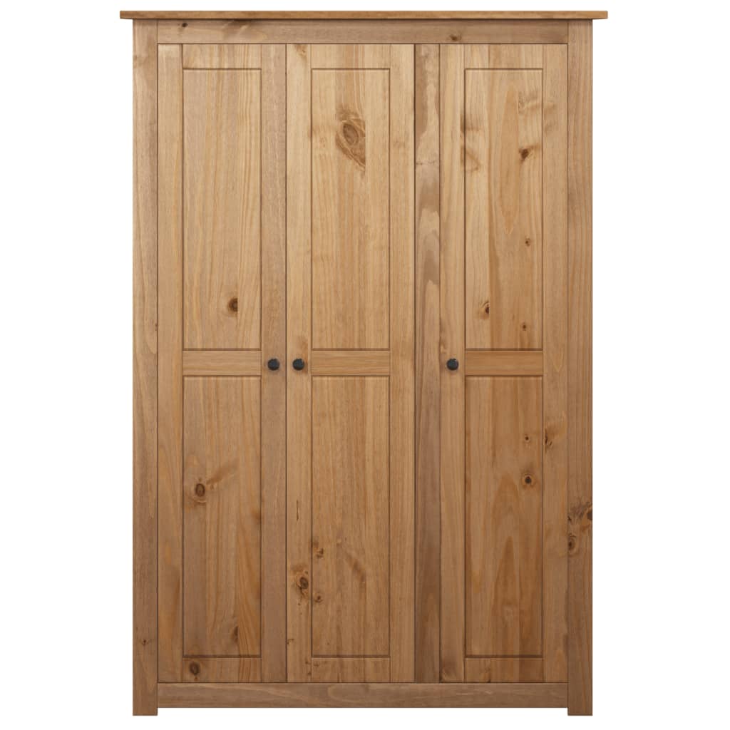 vidaXL 3-dverový šatník 118x50x171,5 cm borovicové drevo Panama Range